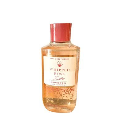 Bath and Body Works Gift Set of of 2 - 10 Fl Oz Shower Gel (Whipped Rose Latte)