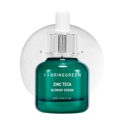BRING GREEN Zinc Teca 1.2% Trouble SERUM | Mild Serum providing Soothing effect to Troubled Skin, Improves Skin in 3 Days 0.85 Fl. Oz., 25ml