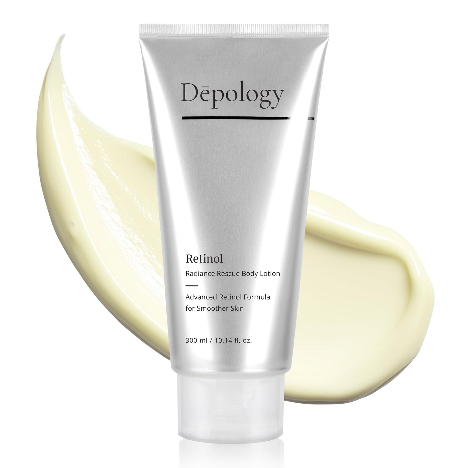 depology Retinol Radiance Rescue Body Lotion, Retinol Body Cream Firming Moisturizer with Pure Retinol, AHA, Collagen, Ctolesterol 10.14 fl oz