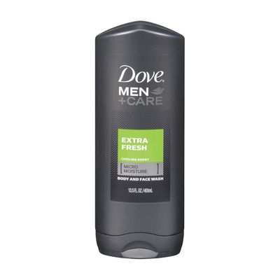 Dove Men+Care Micro Moisture Body and Face Wash, Fresh, 13.5 fl oz (3 Pack) (Bundle)