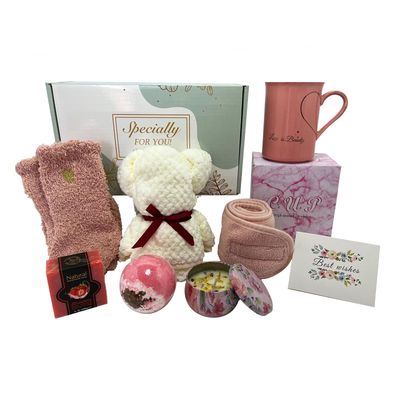 BEECO GIF2U Spa Gift Baskets for Women, Luxury Self Care Relaxation Birthday Gifts for Women, Get Well Soon Gifts for Friend, Scented Bath Gift Box for Christmas,Thanksgiving,Valentine&#39;s Day