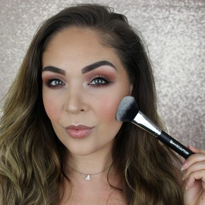 Contour Brush Bronzer Brush - Beauty Junkees Pro Sculptor Angled Makeup Brush, Cheek Hugging Soft Dome for Cheekbone Contouring, Sculpting, Blush, Cream, Powder, Liquid; Synthetic Vegan