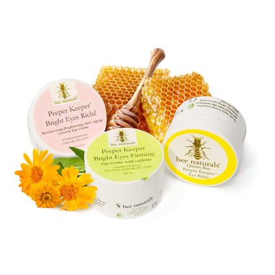 Bee Naturals Peeper Keeper Trio Eye Care - Gift Set for Eye Wrinkles, Puffy Eyes, and Crow&#39;s Feet