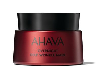 AHAVA Apple of Sodom Overnight Deep Wrinkle Anti-Aging Mask - Nourishing Gel-based Mask to Combat Deep Wrinkles, Restores Skin&#39;s Ability to Repair &amp; Hydrates, includes exclusive Osmoter, 1.7 Fl.Oz