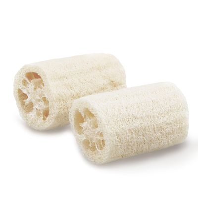 Apolu Natural Loofah Sponge, Loofah Exfoliating Body Sponge Scrubber for Skin Care, Kitchen Sponge for Cleaning Dishes &amp; Pans Skin Friendly - Pack of 2
