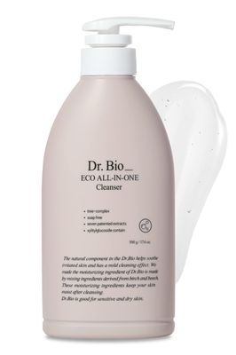 Dr.Bio Eco All-in-One Cleanser, Face &amp; Body Wash for Sensitive Skin with Ceramide, Probiotics &amp; Cica, Vegan, Fragrance-Free, Mild Gentle Hydrating Cleanser, Hypoallergenic Korean Skincare