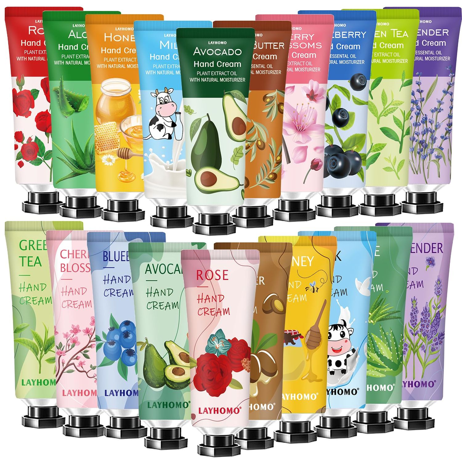 20 Pack Stocking Stuffers for Adults Women Hand Cream Gifts Set Christmas Gifts,Bulk Hand Lotion Travel Size for Dry Hands,Thank You Gifts,Stocking Stuffers for Adults,Appreciation Gifts
