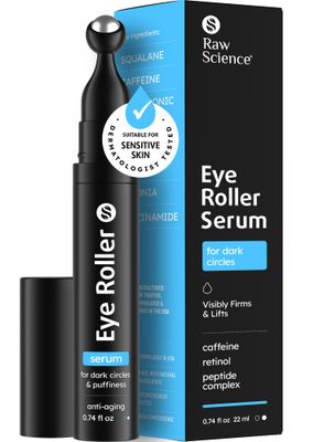 Eye Serum for Puffy Eyes &amp; Dark Circles Under Eye Treatment, Caffeine, Niacinamide, Hyaluronic Acid, Retinol, Instant Moisturizer instead Eye Cream, Under Eye Bags &amp; Puffiness, Eye Skin Care, 0.74 OZ