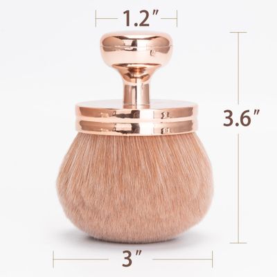 Extra Large Body Makeup Brush for Self Tanner,Leg Makeup &amp; Bronzer, Suncreen Brush Applicator, 3 inch Wide Kabuki Foundation Brush, Oval Face Makeup Brush with Drawstring Bag (Rose Gold)