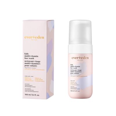 Evereden Kids Face Wash: Cool Peach, 3.4 fl oz. | Gentle Kids Skin Care | Non-toxic and Clean Ingredients | Multi-Vitamin Skin Care for Kids