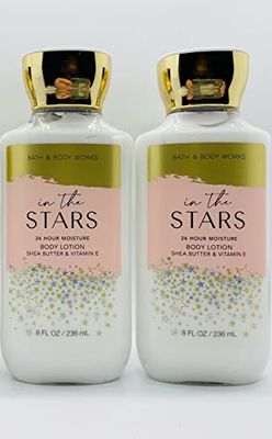 Bath and Body Works Super Smooth Body Lotion Sets Gift For Women 8 Oz -2 Pack (In The Stars))