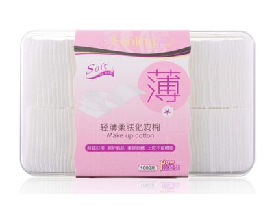 1 Box(1000PCS) Disposable Deep Clean Make upPads-Cosmetic Face Neck Mouth Makeup Remover Accessories Tools(White)