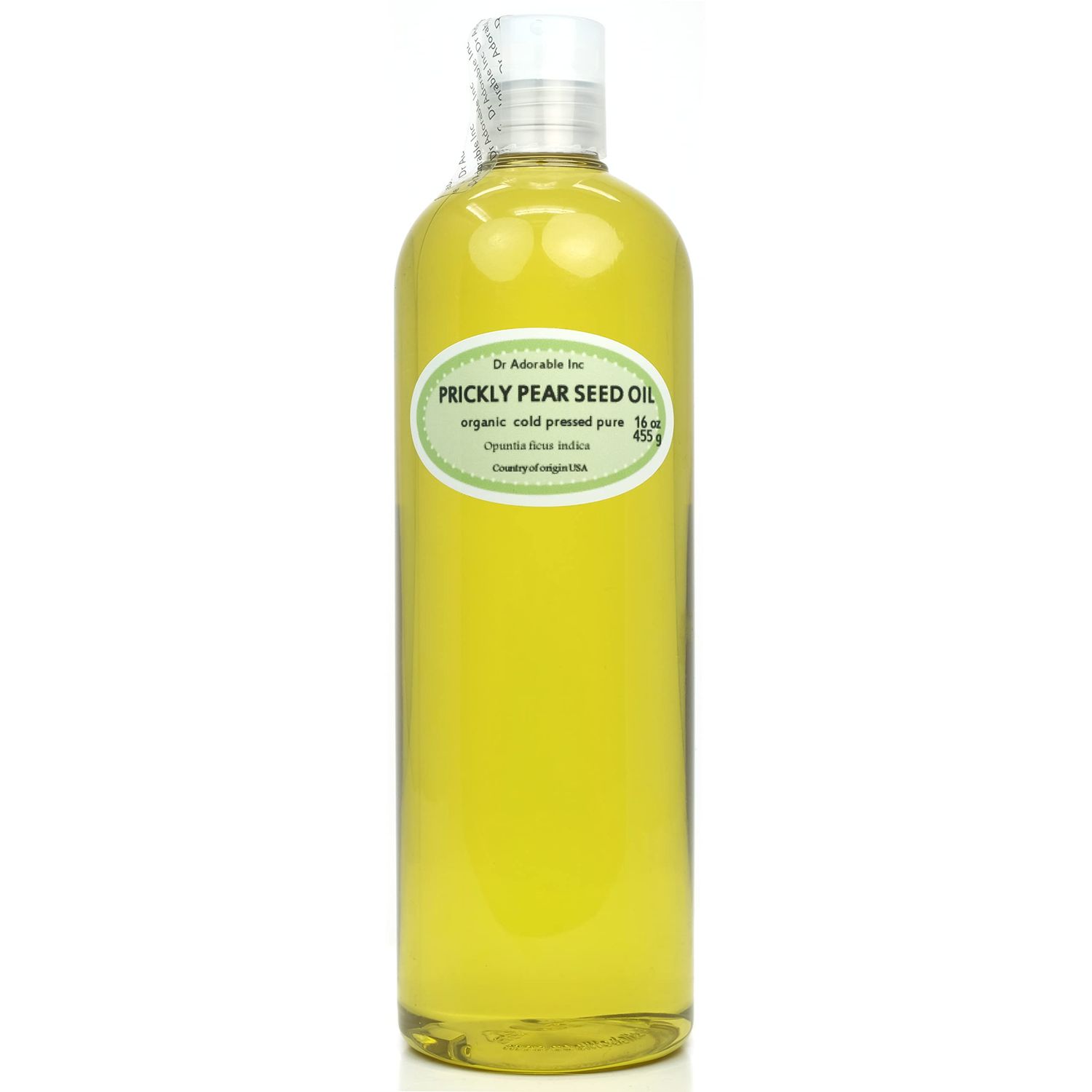 Dr Adorable - 16 oz - Prickly Pear Seed Oil - 100% Pure Natural Organic Cold Pressed