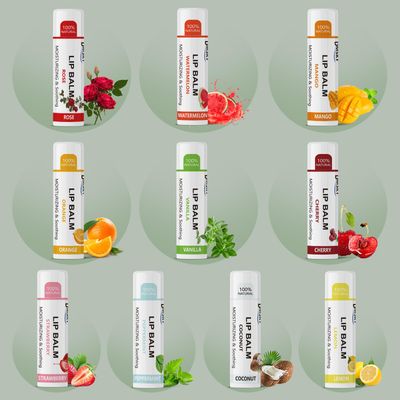 Dmsky Lip Balm Bulk, Fruit Lip Balm Variety Pack, Hydrating Lip Balm for Men Women Kids, 0.15 Oz, 40 count (Pack of 1)