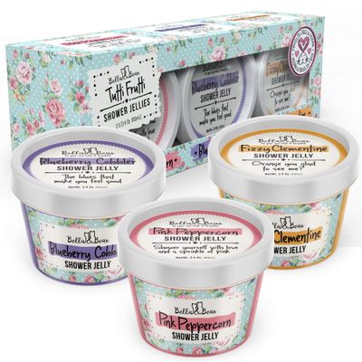 Bella &amp; Bear Tutti Frutti Shower Jellies, Cute Gifts for Teenage Girls and Tweens, Pack of 3 x 3oz