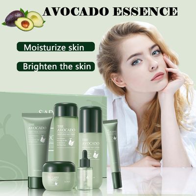 Avocado Skin Care Set for Women,6PCS Skincare Kits with Facial Cleanser, Toner, Serum, Lotion,Cream, Eye Cream, Moisturizing Korean Skin Care Set,Anti-Aging Skin Care Set,Face Care Gift Set for Women