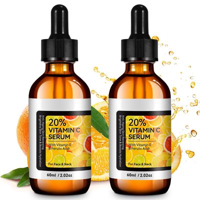 2Pack Vitamin C Serum for Face - Anti Aging Facial Serum with Vitamin C, Hyaluronic Acid, Vitamin E, Promotes Collagen Synthesis, Reduces Dark Spots And Wrinkles, 4.04 Fl Oz
