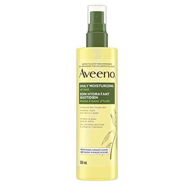 Aveeno Daily Moisturizing Oil Mist - Dry Skin, Sensitive Skin - Oat, Jojoba Oil - Hypoallergenic Body Oil - 200mL