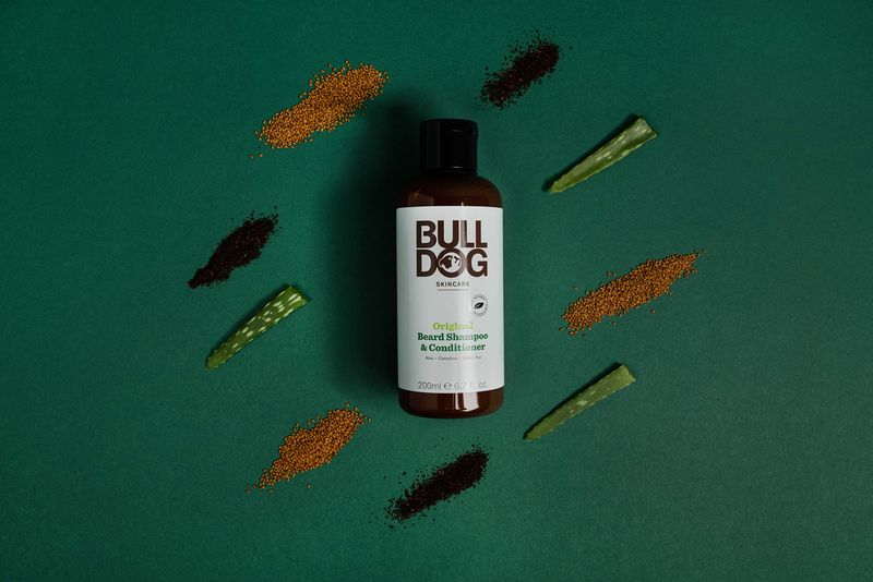 Bulldog Mens Skincare and Grooming Original Beard Shampoo and Conditioner, 6.7 Ounce