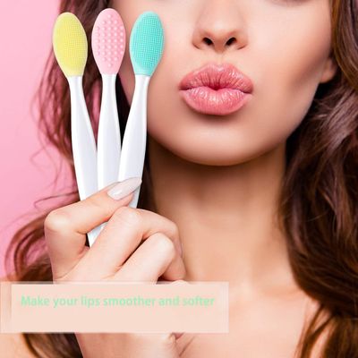 6Pcs Silicone Exfoliating Lip Brushes, 2-in-1 Double-Sided Soft Cleaning Beauty Tool To, Create Smoother Skin And Fuller Lip Appearance.