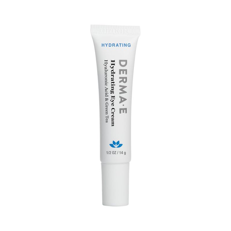 Derma E Hydrating Eye Cream - Firming and Lifting Hyaluronic Acid Treatment - Under Eye and Upper Eyelid Cream Reduces Puffiness and Appearance of Fine Lines, 0.5 oz