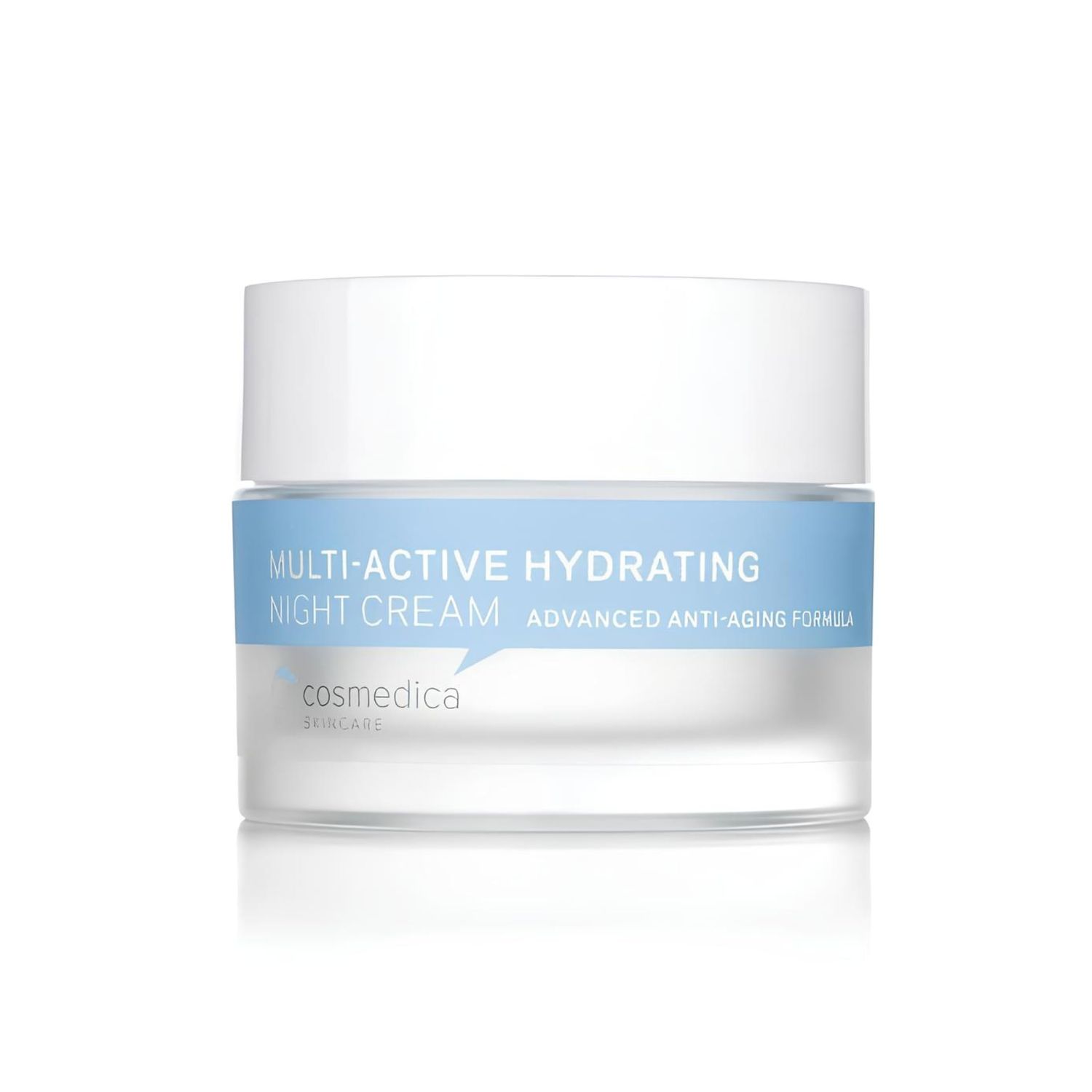 Cosmedica Skincare Multi-Active Hydrating Night Cream - Revitalizing Overnight Moisturizer &amp; Anti-Aging Cream for Face and Neck with Hyaluronic Acid, Organic Shea, Glycolic Acid and Vitamin E 2 oz