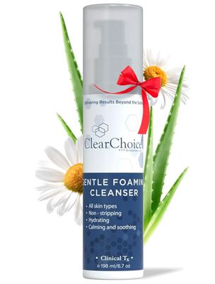 Clear Choice Gentle Foaming Cleanser 6.7oz - Soap-Free, SLS-Free Face Wash for Sensitive, Acne-Prone Skin - Restores pH Balance, Removes Makeup, Ideal for Post-Peel and Post-Laser Care