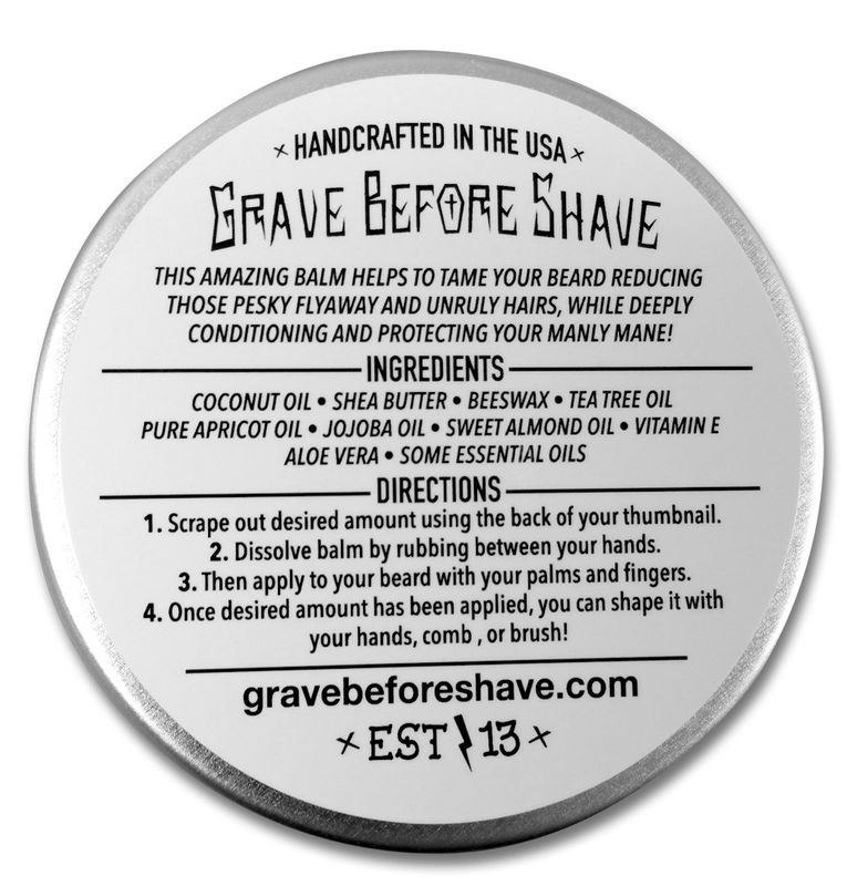 Grave Before Shave Head Hunter Beard Balm (Tropical summer aroma) (2 oz.)