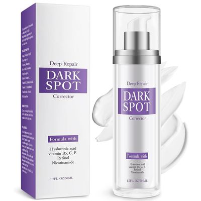 Dark Spot Remover for Face and Body, Dark Spot Corrector Cream, Skin Brown Spot Remover, Age Spot Remover with Retinol for Rapid Tone Repair Sun Spot Brown Spots Age Spots Freckles 1.7 Oz (Pack of 1)