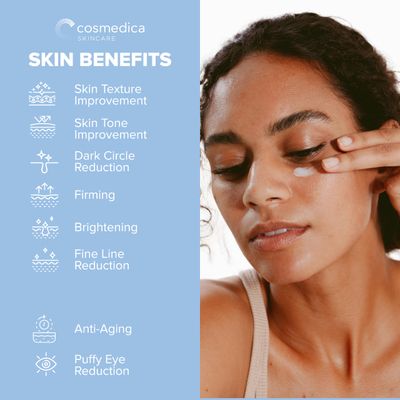 Cosmedica Skincare Multi-Active Hydrating Night Cream - Revitalizing Overnight Moisturizer & Anti-Aging Cream for Face and Neck with Hyaluronic Acid, Organic Shea, Glycolic Acid and Vitamin E 2 oz