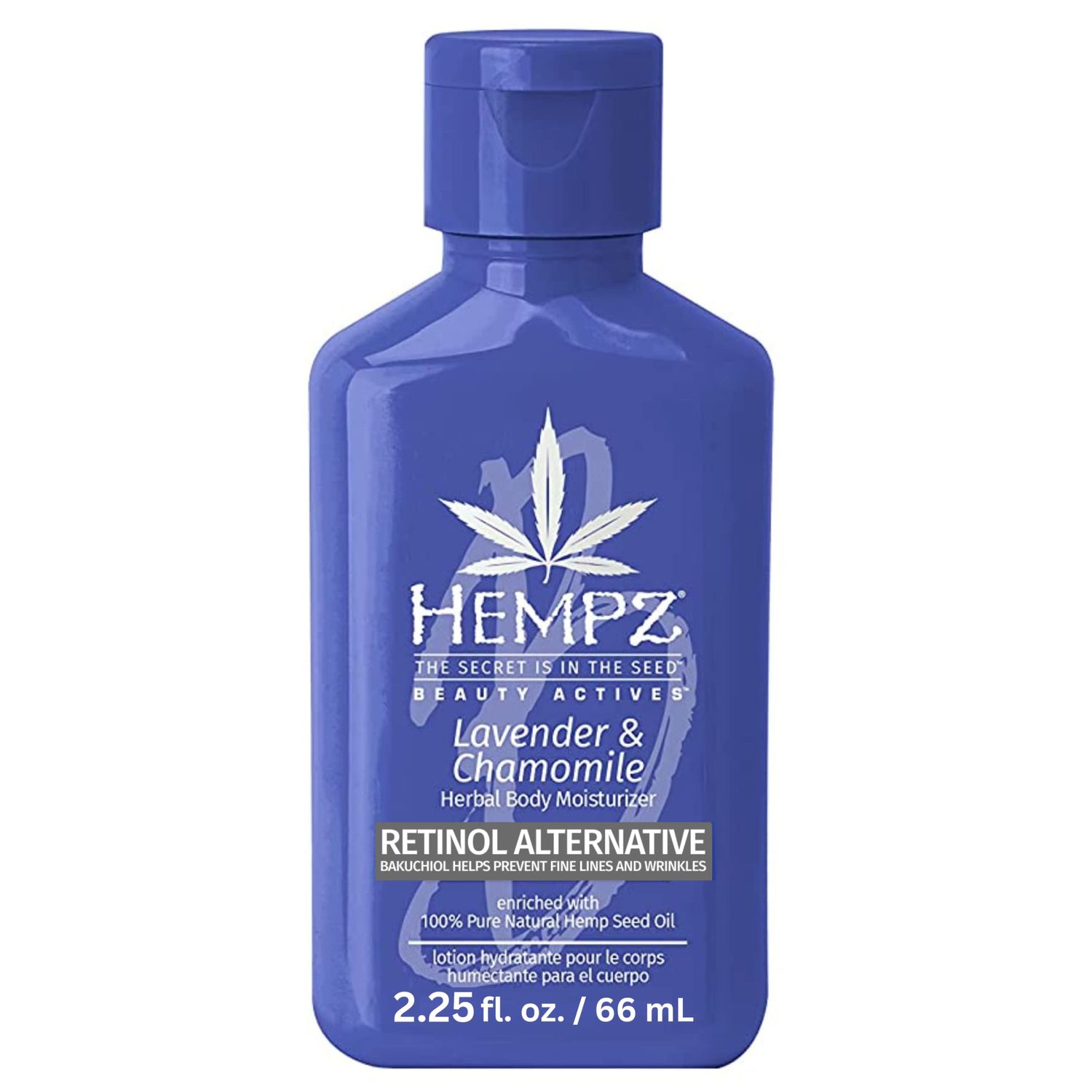 Hempz Body Lotion - Lavender &amp; Chamomile Limited Edition Mini Daily Moisturizing Cream, Shea Butter, Aloe, Body Moisturizer - Travel Size 2.25 Fl Oz
