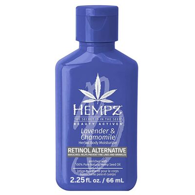 Hempz Body Lotion - Lavender &amp; Chamomile Limited Edition Mini Daily Moisturizing Cream, Shea Butter, Aloe, Body Moisturizer - Travel Size 2.25 Fl Oz