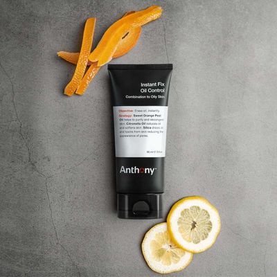 Anthony Instant Fix Oil Control for Men - Mattifying Lotion for Oily Skin - Moisturizer and Pore Minimizer Instantly Eliminates Shine - 3 Fl Oz