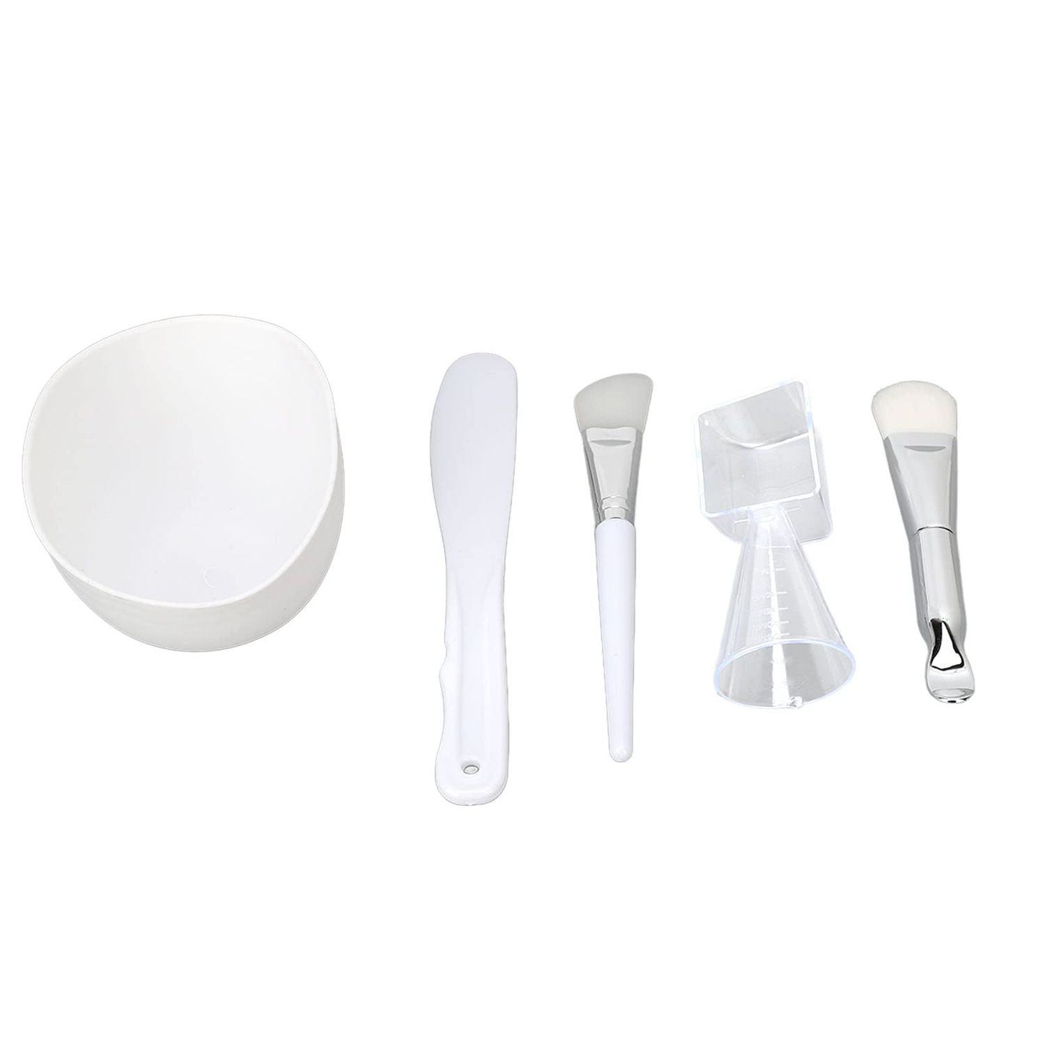 Diy Facial Mask Tool Silicone Brush Soft Bristle Brush Mixing Bowl Spatula Measuring Cup Set Diy Facial, Masks Mask Tool Facial Skin Care Tools