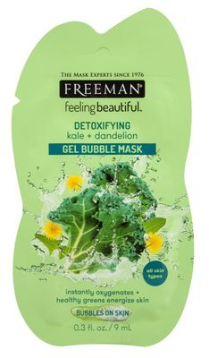 Freeman Facial Kale+Dandelion Detoxifying Gel Mask (6 Pieces)