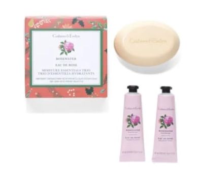 Crabtree &amp; Evelyn Rosewater Bar Soap &amp; Hand Therapy Gift Set