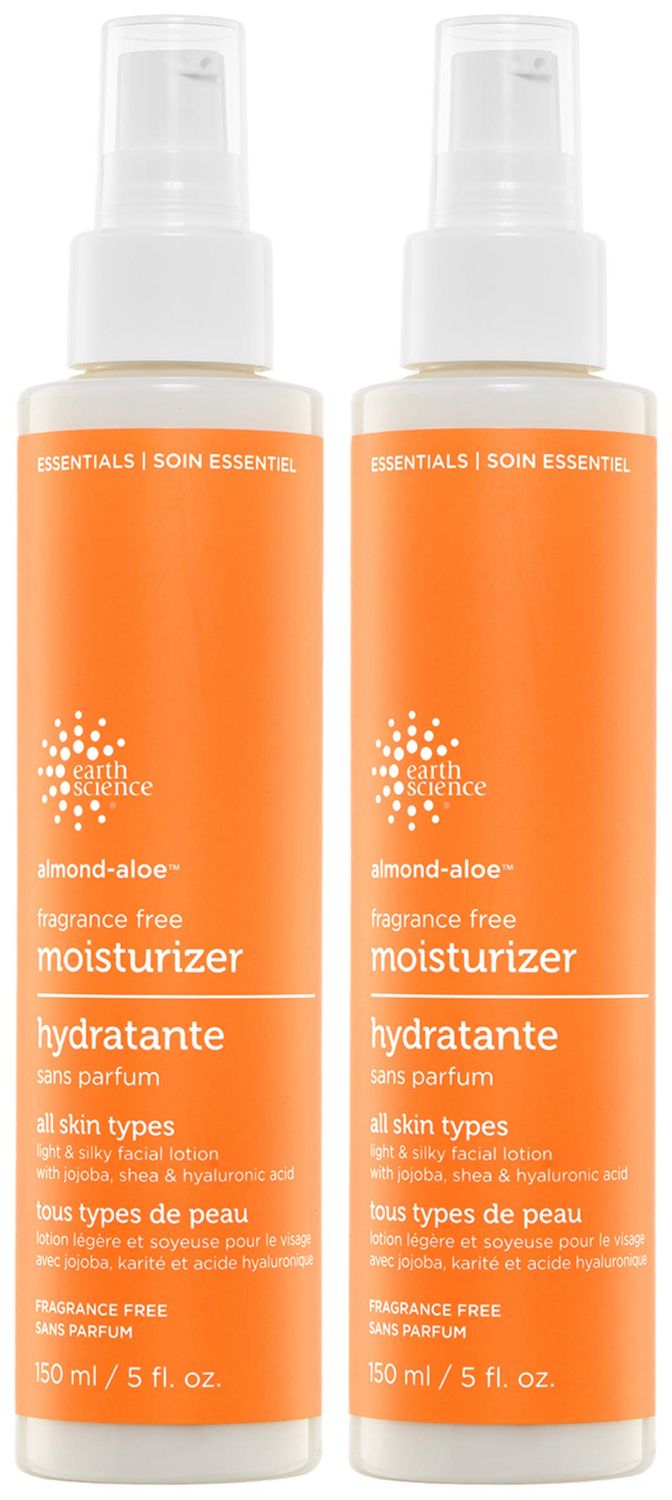 Earth Science - Fragrance-Free Almond-Aloe Moisturizer, 2 Pack (5 fl. oz.)