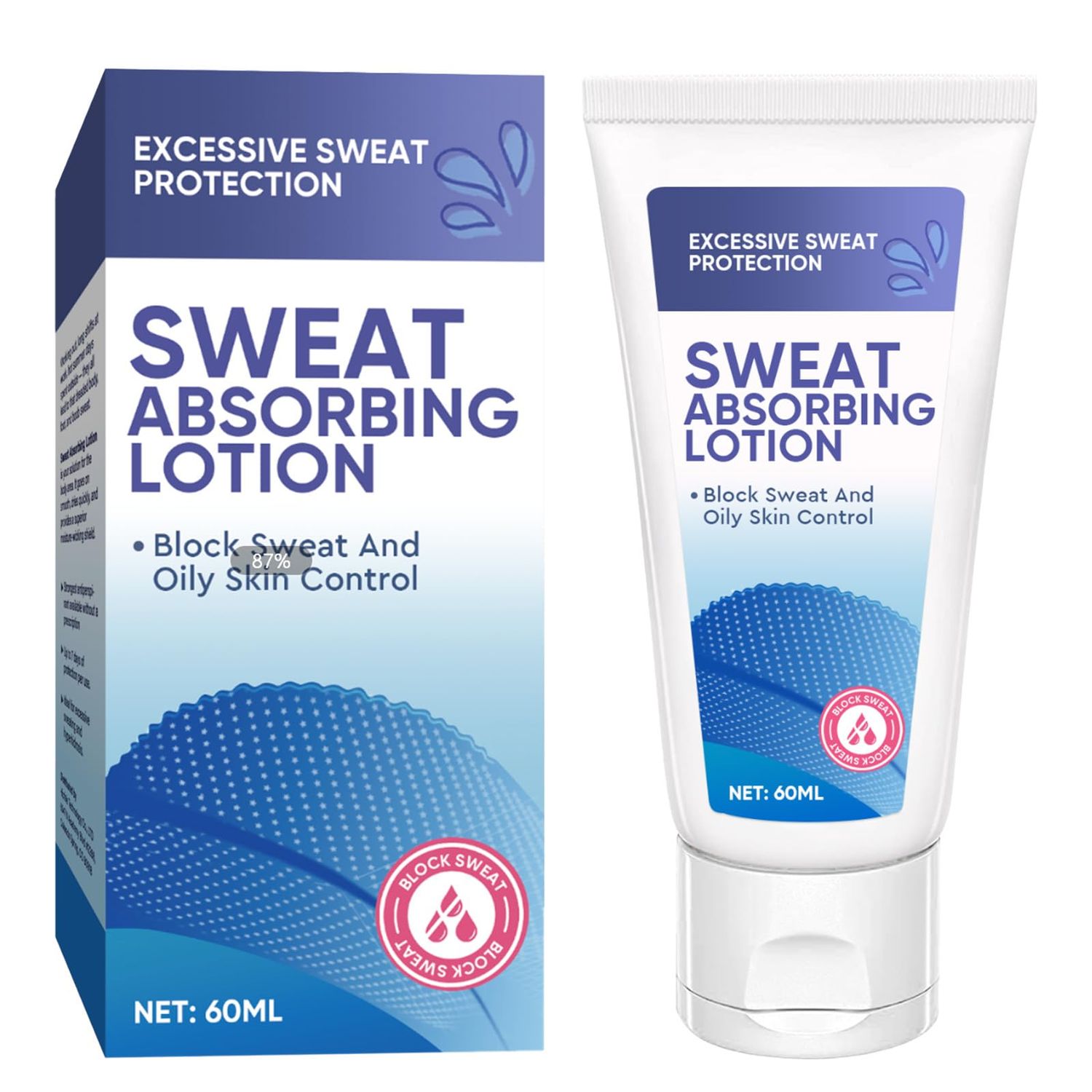 Face Antiperspirant, Face Sweat Blocker for Facial Perspiration &amp; Shine, Suitable for Men &amp; Women, 60ml