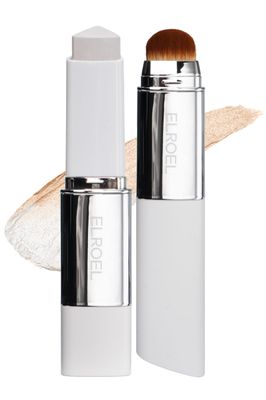 BLANC Cover Cream Stick V w/Detachable Brush - Korean Skin Care Concealer Stick Cream Foundation Makeup Stick w/Collagen, Desert Plant &amp; Flower Oil Extracts (201 Light Stick Foundation, 0.45 oz)