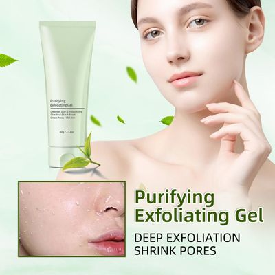 2PCS Purifying Exfoliating Gel,Purifying Cream,Purifying Gel,Exfoliating Gel Moisturizing Skin Give,Cleansing Face and Body Exfoliating Scrub Gel