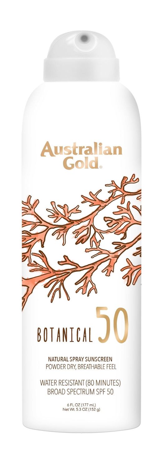 Australian Gold Botanical SPF 50 Natural Sunscreen Spray, Broad Spectrum Sunblock, Formulated with Antioxidants-Rich and Natural Native-Australian Ingredients, Citrus Oasis Fragrance, 6 Fl Oz