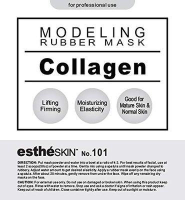 estheSKIN No.101 Collagen Peel Off Type Modeling Rubber Mask Powder for Facial Skin Care Treatment, 35oz (2 pack)