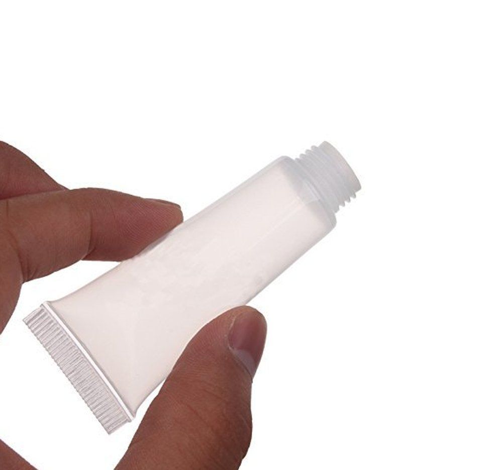 20PCS Clear Empty Refillable Plastic Tubes Bottle Packing Sample Bottles For Shampoo Cleanser Shower Gel Body Lotion (20 ML)