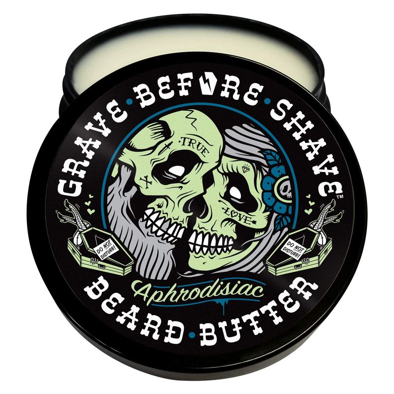 Grave Before Shave Leather/Cedar-wood scent Beard Conditioning Butter 4 oz.