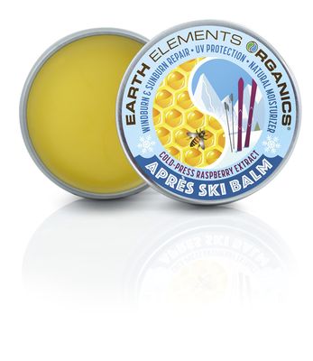Earth Elements Organics Aprs Ski Balm - Raspberry Oils - Nutritious, Raspberry, Natural Moisturizer. Windburn &amp; Sunburn. High-Intensity Sunlight. Fair skin types. All Skin Types. (1oz./30g)