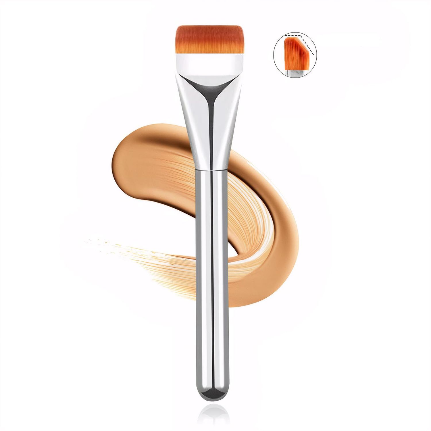 ENCHANTLIVING Foundation Brush for Liquid Makeup,Concealer Brush,Cosmetic Brush,Kabuki Brush, Premium Soft Bristles,Doesn&#39;t Soak Up Powder For Creams,Facial Mask,Liquids,Mask Cosmetic Makeup Tool