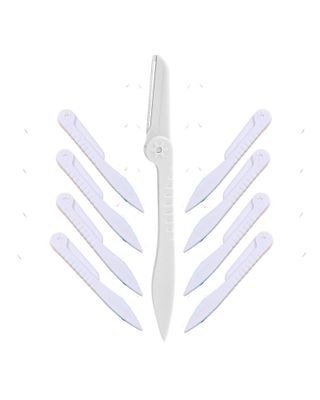 GENDA Razors for Women Dermaplaning Tool, Eyebrow Razor, Peach Fuzz Remover, Dermaplane Razor for Safe, Easy Facial Hair Removal for Flawless Skin (Pack of 9)