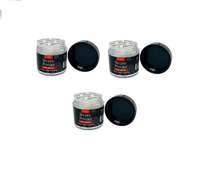 G.B.S Styptic Powder Jars for Shaving Nicks, Razor Cuts, Canker Sore (5gm Each) (9)