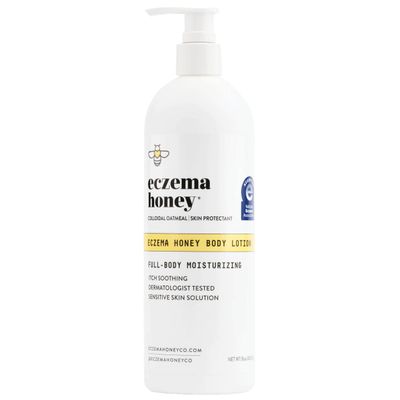 ECZEMA HONEY Oatmeal Body Lotion - Hand &amp; Body Cream for Eczema Relief - Natural Dry Skin Repair (16 Oz)