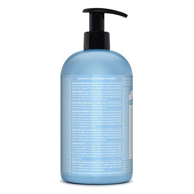 Dr. Bronners - Organic Sugar Soap (Baby Unscented, 24 Ounce) - Made with Organic Oils, Sugar and Shikakai Powder, 4-in-1 Use: Hands, Body, Face and Hair, Moisturizes and Nourishes, No Added Fragrance